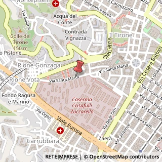 Mappa Via Santa Marta, 280, 98123 Messina, Messina (Sicilia)