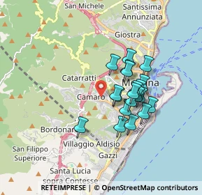 Mappa 98149 Messina ME, Italia (1.5005)