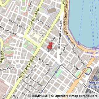 Mappa Via Centonze,  62, 98122 Messina, Messina (Sicilia)