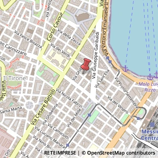 Mappa Via Centonze,  42, 98122 Messina, Messina (Sicilia)