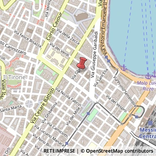 Mappa Via del Vespro, 88, 98122 Messina, Messina (Sicilia)