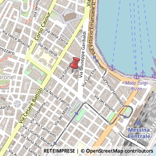 Mappa Via Centonze, 38, 98122 Messina, Messina (Sicilia)
