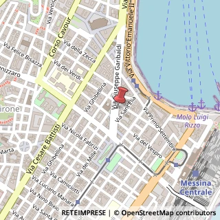 Mappa Via G. Garibaldi, 46, 98122 Messina, Messina (Sicilia)