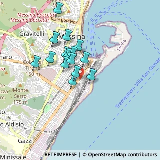 Mappa Via Mariano Riccio, 98123 Messina ME, Italia (0.82125)