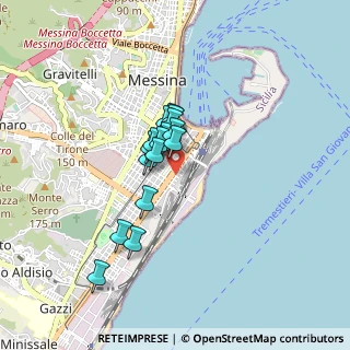 Mappa Via Mariano Riccio, 98123 Messina ME, Italia (0.64063)