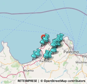 Mappa Località Punta Raisi, 90045 Cinisi PA, Italia (10.44118)