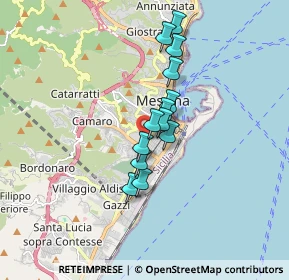 Mappa Via degli Orti, 98123 Messina ME, Italia (1.38231)