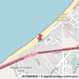 Mappa Via Riccione, 33, 90040 Terrasini, Palermo (Sicilia)
