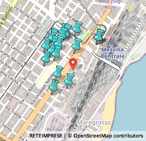 Mappa Via delle Zagare, 98123 Messina ME, Italia (0.219)