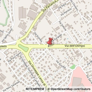 Mappa Viale dell'Olimpo, 42, 90146 Palermo, Palermo (Sicilia)