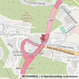 Mappa Via Comunale Camaro Superiore, 46, 98151 Messina, Messina (Sicilia)