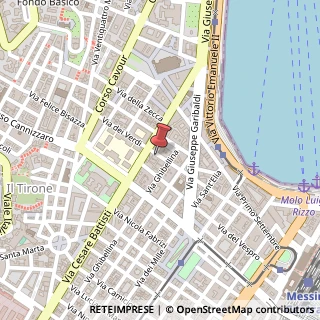 Mappa Via dei Verdi, 59, 98122 Villafranca Tirrena, Messina (Sicilia)