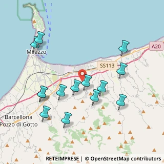 Mappa Via Antonino Calderone, 98042 Pace del Mela ME, Italia (4.58786)