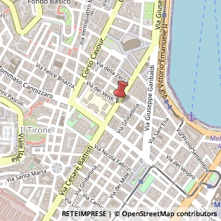 Mappa Via dei Verdi, 5, 98122 Messina, Messina (Sicilia)