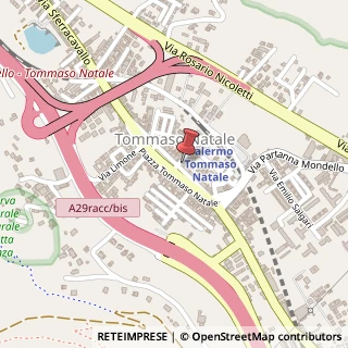 Mappa Piazza Natale Tommaso, 28, 90147 Palermo, Palermo (Sicilia)