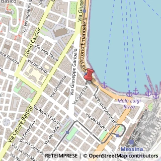 Mappa Via Sant'Elia, 98122 Messina ME, Italia, 98122 Messina, Messina (Sicilia)