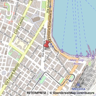 Mappa Via G. Garibaldi, 50, 98122 Messina, Messina (Sicilia)