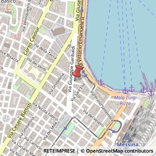 Mappa Via San Giuseppe, 7, 98122 Messina, Messina (Sicilia)