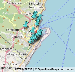 Mappa Via San Giuseppe, 98122 Messina ME, Italia (1.016)