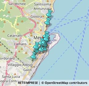 Mappa Via Darsena, 98122 Messina ME, Italia (1.08417)