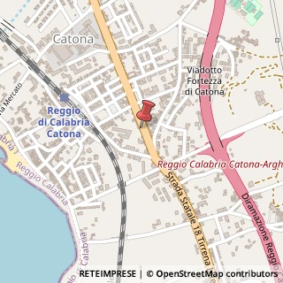 Mappa Strada Statale 18 Tirreno Inferiore, 89135 Catona RC, Italia, 89135 Reggio di Calabria, Reggio di Calabria (Calabria)