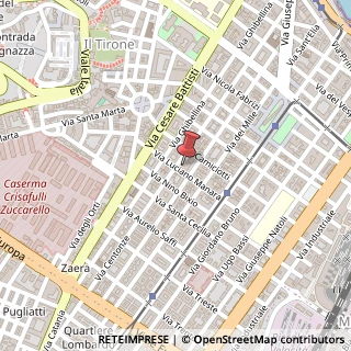 Mappa Via Luciano Manara, 84/86, 98123 Messina, Messina (Sicilia)