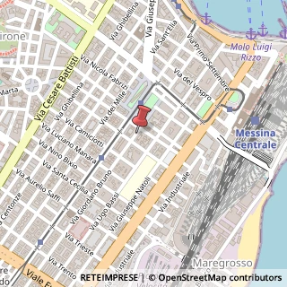 Mappa Via Giordano Bruno, 43 D, 98123 Messina, Messina (Sicilia)