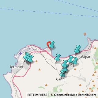 Mappa Viale Costa Verde, 90044 Carini PA, Italia (4.984)