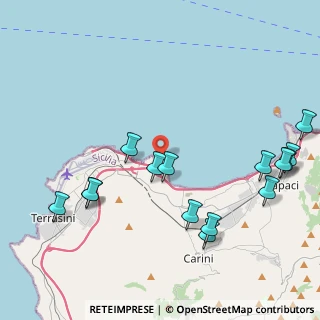Mappa Viale Costa Verde, 90044 Carini PA, Italia (5.542)
