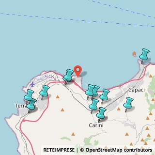 Mappa Viale Costa Verde, 90044 Carini PA, Italia (5.32857)