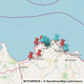 Mappa Viale Costa Verde, 90044 Carini PA, Italia (10.79455)
