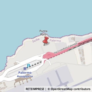 Mappa Aeroporto Falcone Borsellino, , 90045 Cinisi, Palermo (Sicilia)