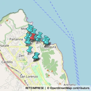 Mappa Porto Addaura Roosevelt, 90142 Palermo PA, Italia (1.55)