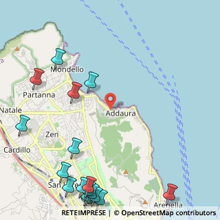 Mappa Porto Addaura Roosevelt, 90142 Palermo PA, Italia (3.73412)