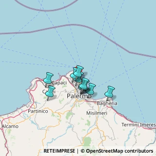 Mappa Porto Addaura Roosevelt, 90142 Palermo PA, Italia (9.80455)
