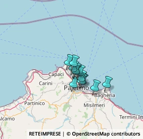 Mappa Via Arianna, 90149 Palermo PA, Italia (8.05333)