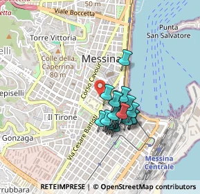 Mappa Via S. Filippo Bianchi, 98121 Messina ME, Italia (0.3625)