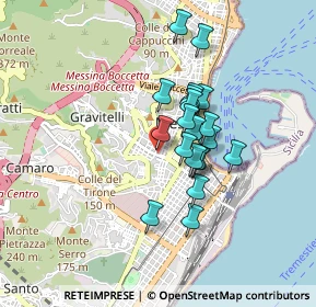 Mappa Via Santa Barbara, 98123 Messina ME, Italia (0.7185)