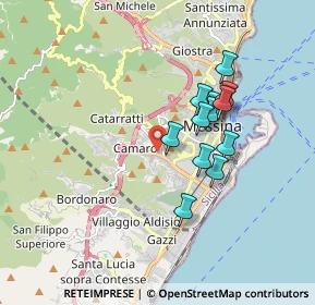 Mappa Località Camaro Inferiore, 98149 Messina ME, Italia (1.60833)