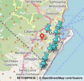 Mappa Località Camaro Inferiore, 98149 Messina ME, Italia (1.93818)