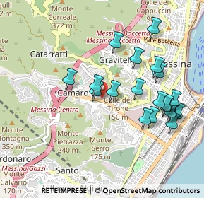 Mappa Località Camaro Inferiore, 98149 Messina ME, Italia (1.09)