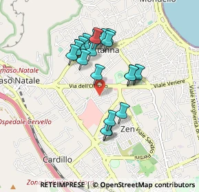 Mappa Via Menandro, 90146 Palermo PA, Italia (0.8575)