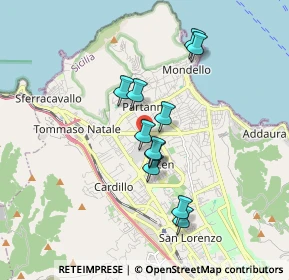 Mappa Via Menandro, 90146 Palermo PA, Italia (1.59)