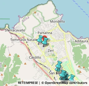 Mappa Via Menandro, 90146 Palermo PA, Italia (3.362)