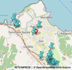 Mappa Via Menandro, 90146 Palermo PA, Italia (3.26579)