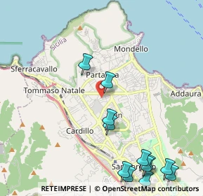 Mappa Via Menandro, 90146 Palermo PA, Italia (3.0975)