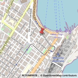 Mappa Via Giordano Bruno,  1, 98122 Messina, Messina (Sicilia)