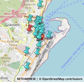 Mappa Via Giordano Bruno, 98122 Messina ME, Italia (0.727)