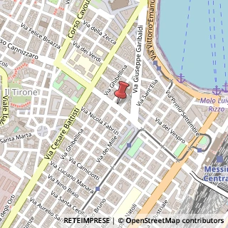 Mappa Via T. Cannizzaro, 88, 98122 Messina, Messina (Sicilia)