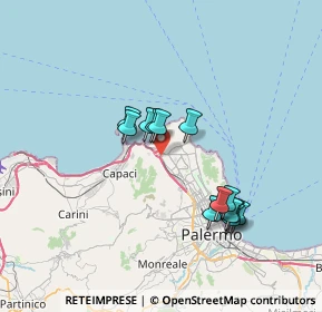 Mappa 90147 Palermo PA, Italia (6.88154)